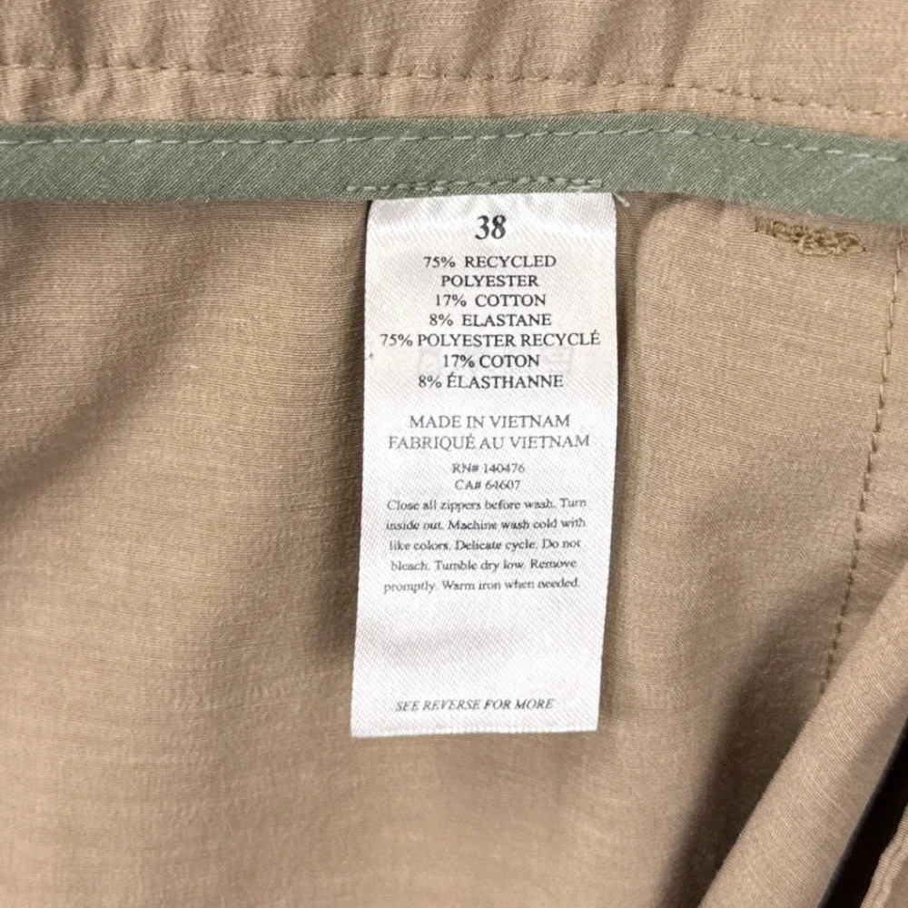 Faherty All Day Shorts Mens Khaki Tan Hybrid Boardshorts Stretch Quick Dry‎ 38